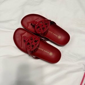 Tory Burch Miller Cloud Sandals - Red
